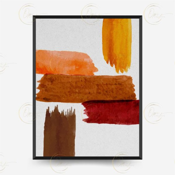 Brush Warm Printable Wall Art