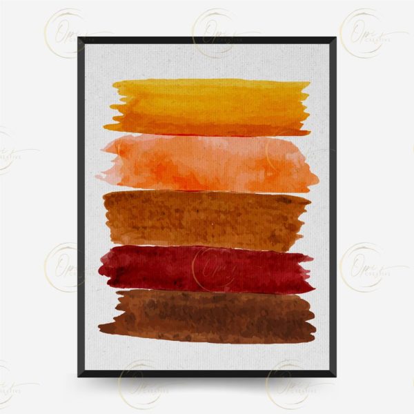 Brush Warm Printable Wall Art