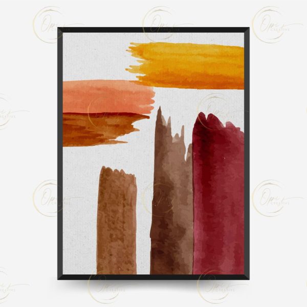 Brush Warm Printable Wall Art