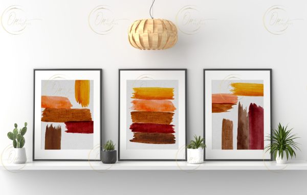 Brush Warm Printable Wall Art