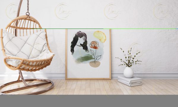 Boho Girl Printable Wall Art