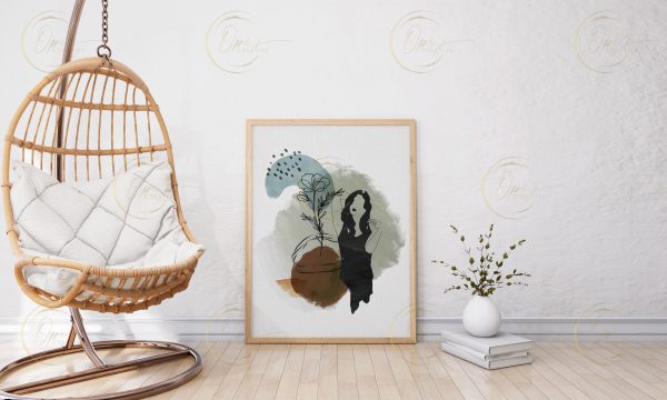 Boho Girl Printable Wall Art